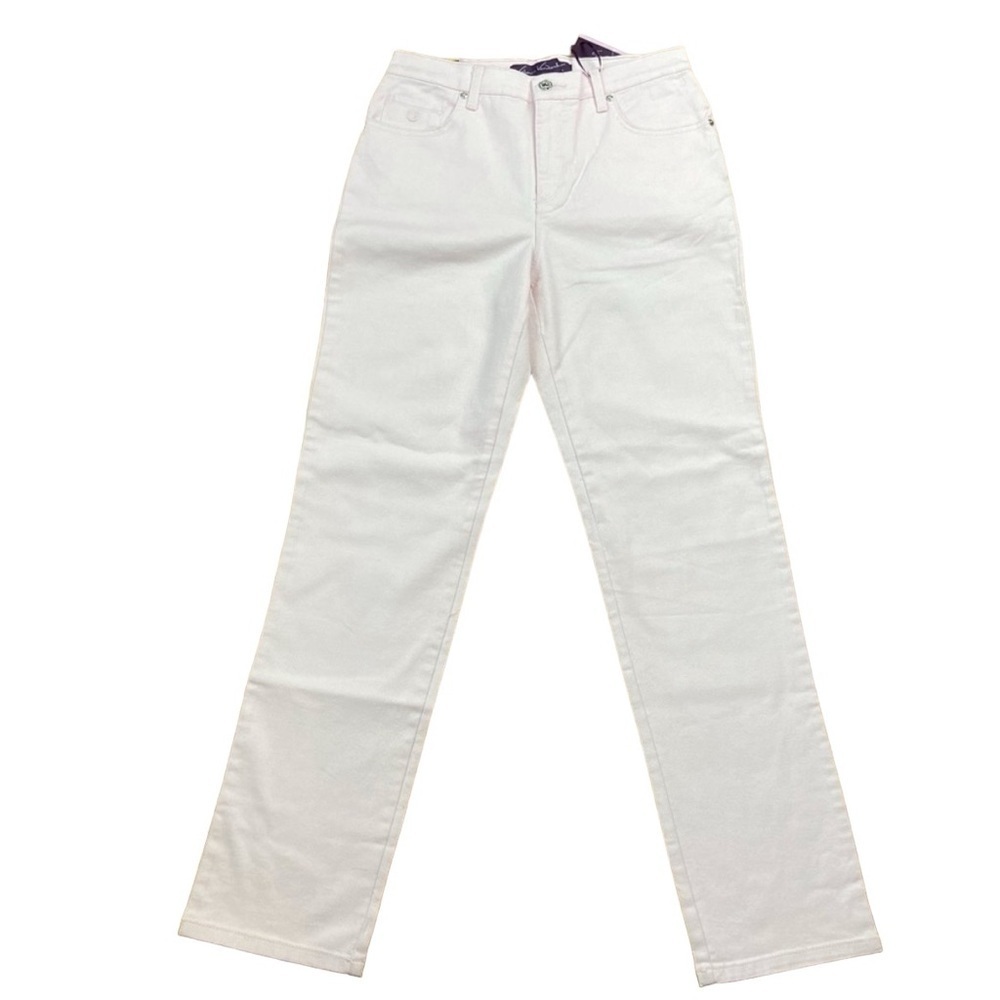 Gloria Vanderbilt Amanda powder pink jeans stretchy denim summer spring classic